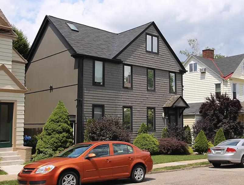 black shingle roof repairs on house in Pittsburgh