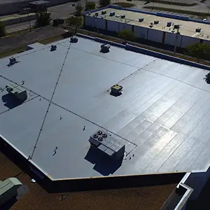 new TPO commercial flat roof in PA