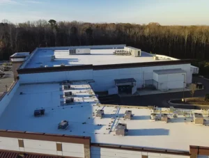 tpo flat commercial roof in PA - Tri Link Contracting