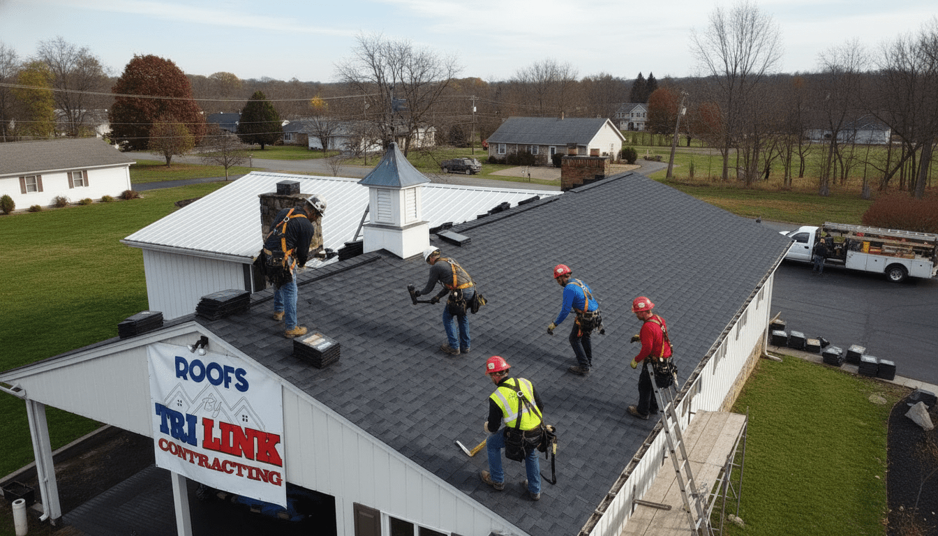 Tri-Link Flat Roof commercial project WV