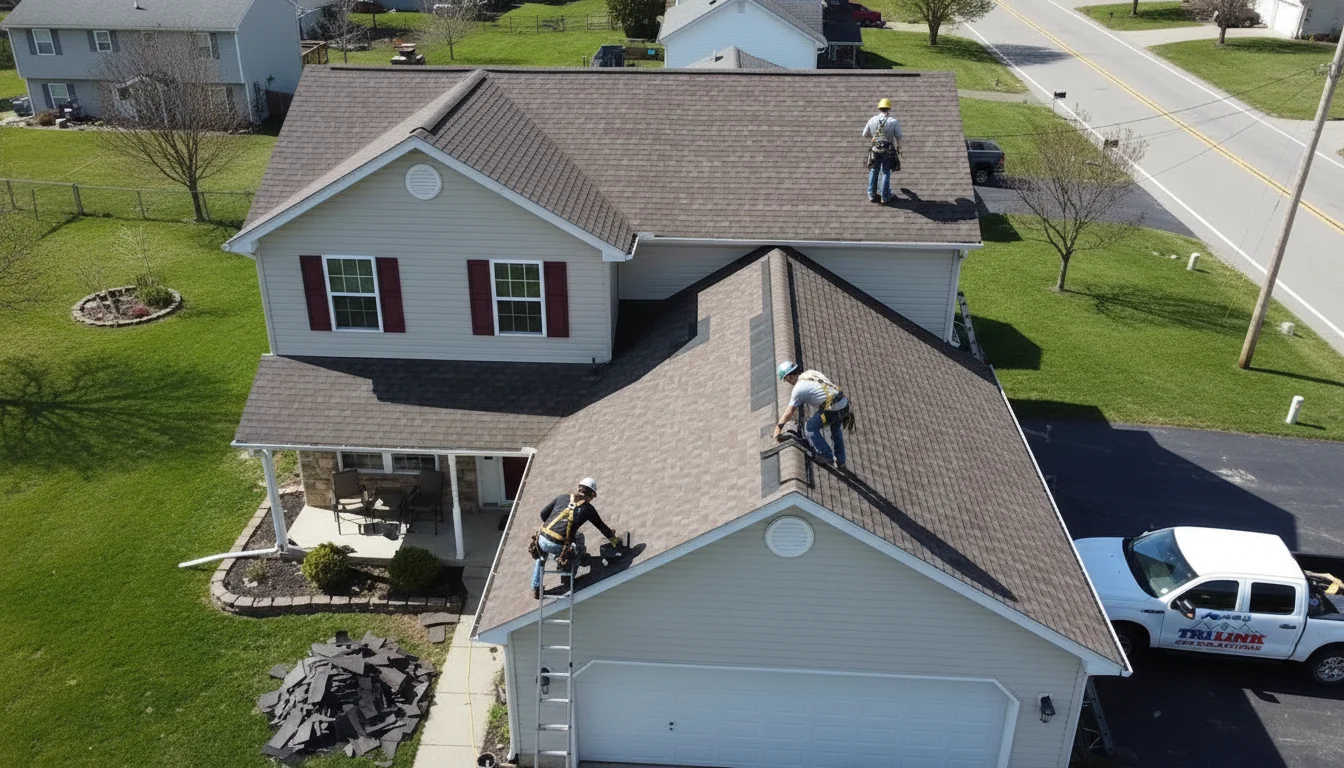 Tri-Link siding installation