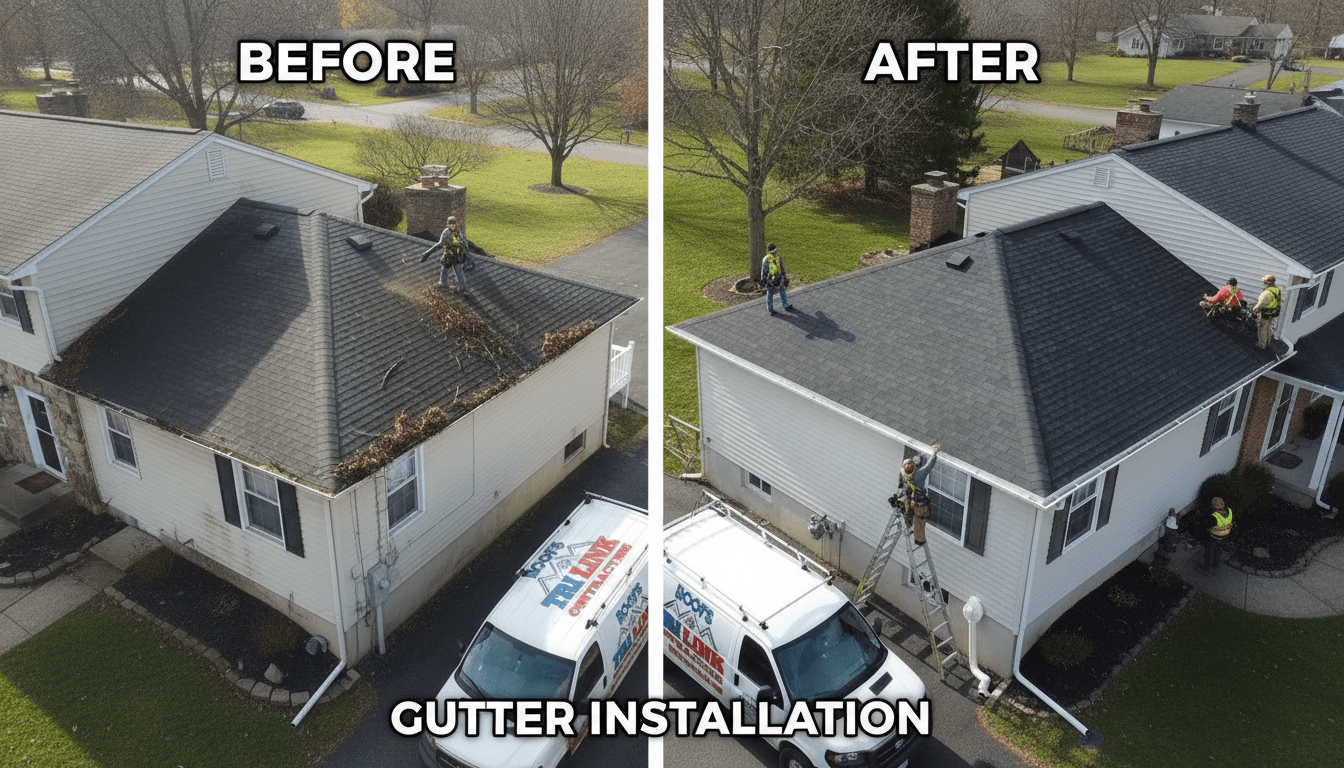 Tri-Link roofing crew at work