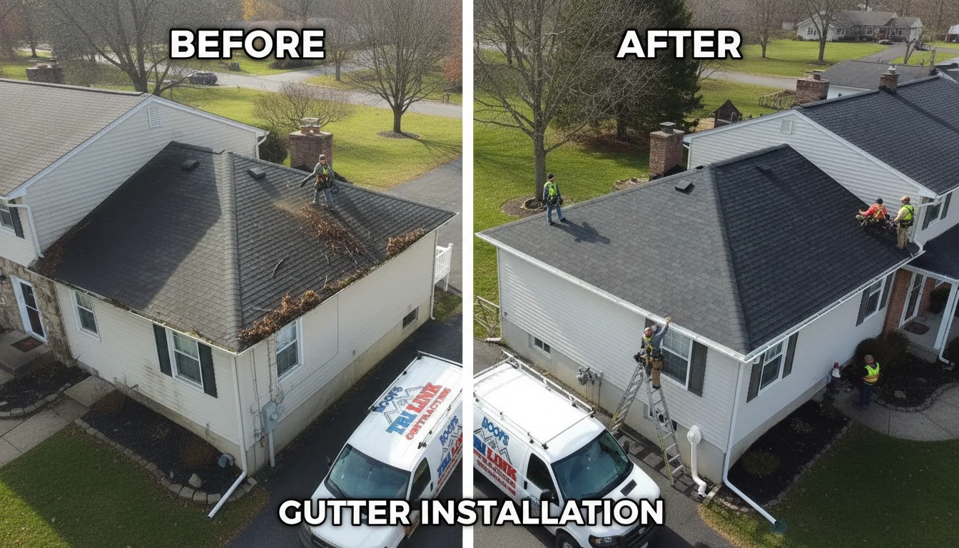 Tri-Link roofing crew at work