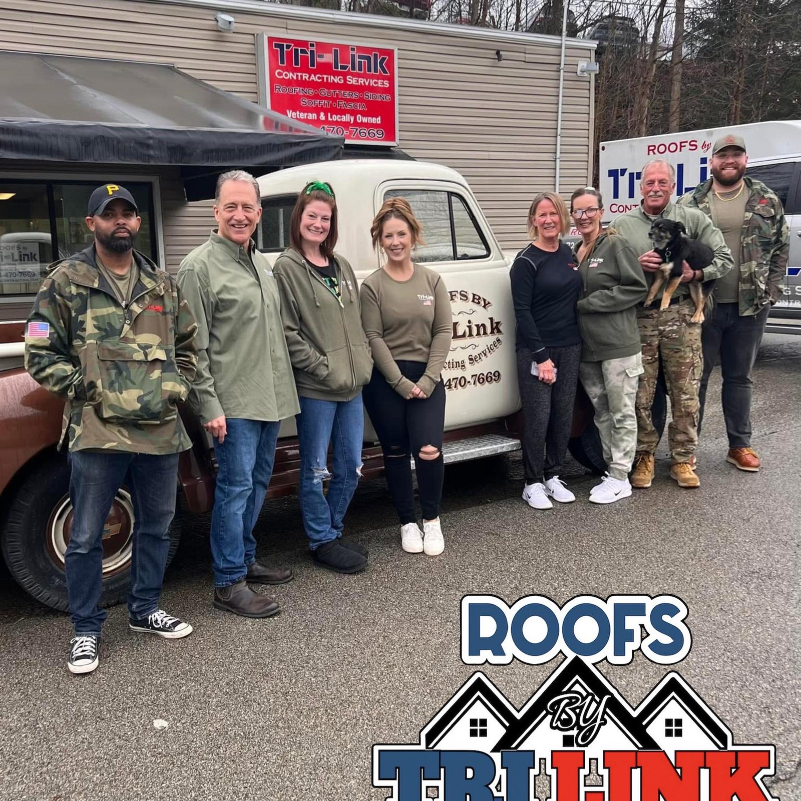 Tri-Link Contracting team - veteran owned roofing company serving PA WV OH